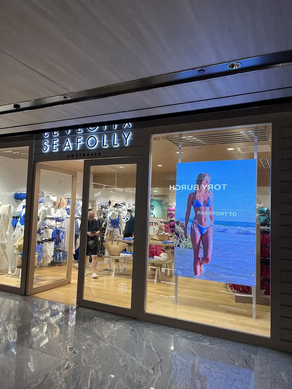 Seafolly — Wisma Atria — Indoor LED LED display by ETA Visual in Wisma Atria, Singapore