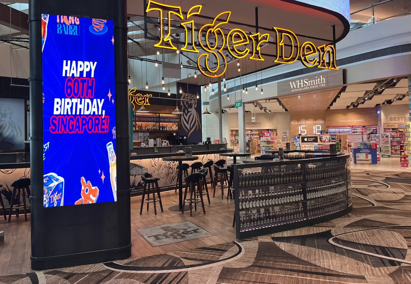 Tiger Den — T4 Indoor — Indoor LED LED display by ETA Visual in Changi Airport T4, Singapore