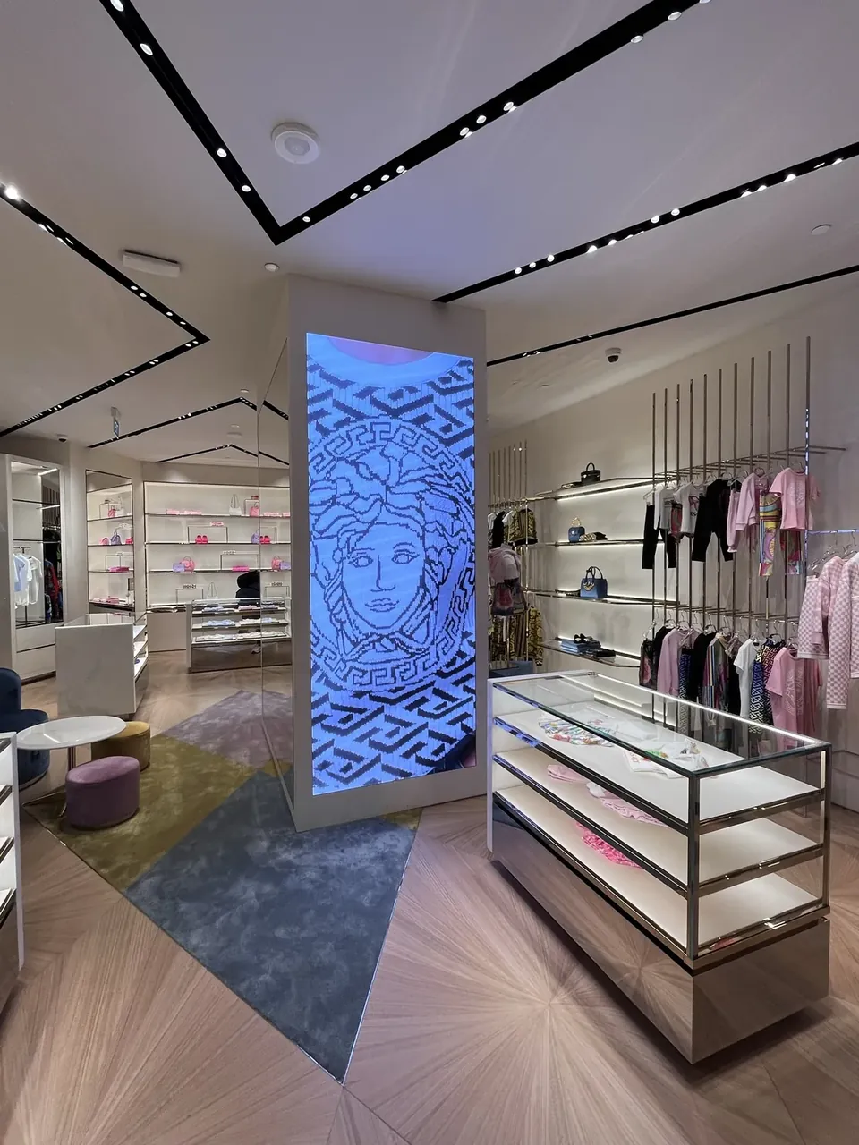 VERSACE Shopfront — Indoor LED by ETA Visual, Marina Bay Sands, Singapore
