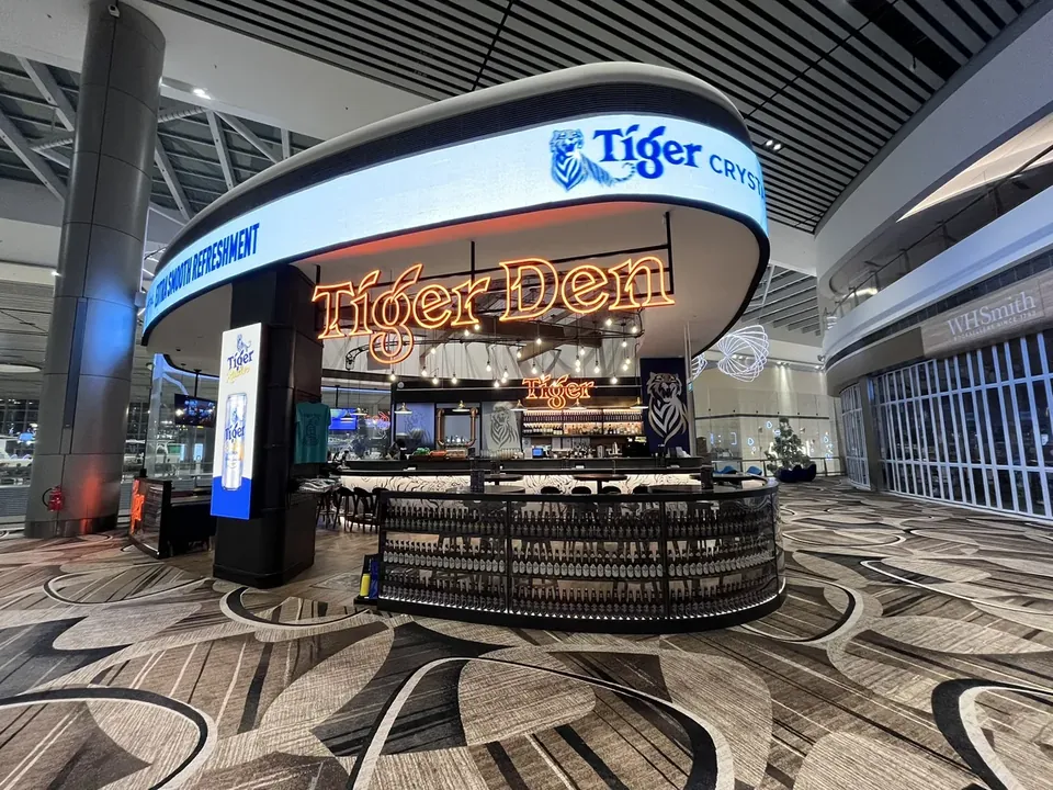 Tiger Den — Flexible & Curved by ETA Visual in Changi Airport T4, Singapore