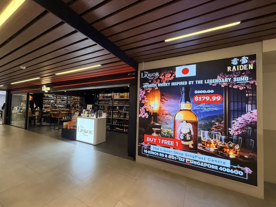The Liquor Shop — Indoor LED LED display by ETA Visual in Singpost Centre, Singapore