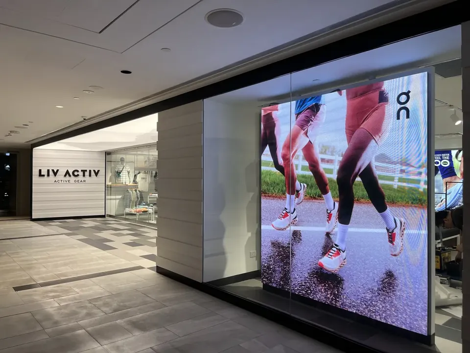 LIVA ACTIVE — Indoor LED LED display by ETA Visual in Raffles City, Singapore