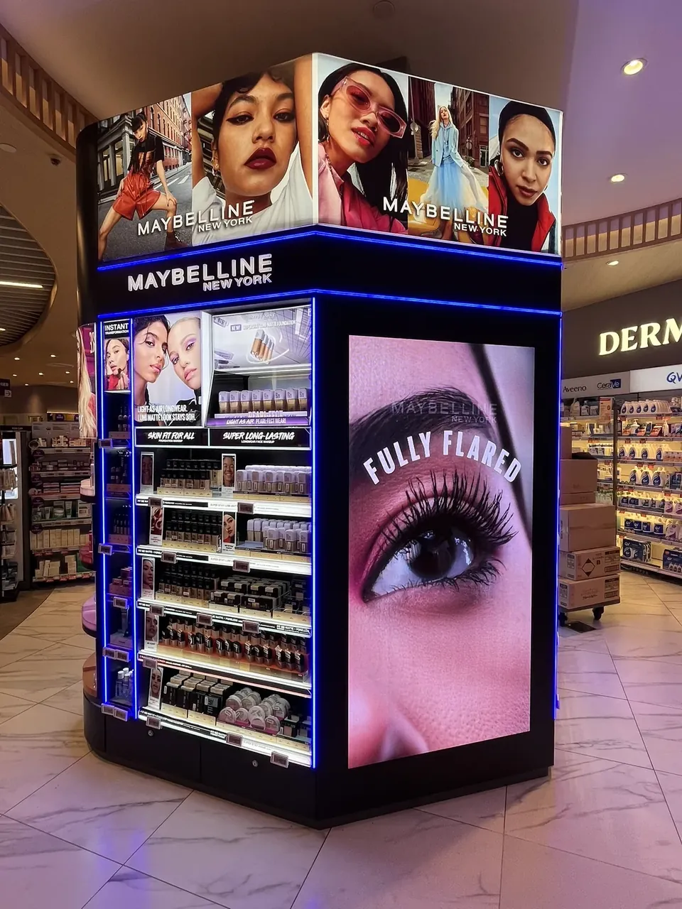 Maybelline — Indoor LED LED display by ETA Visual in VivoCity, Singapore
