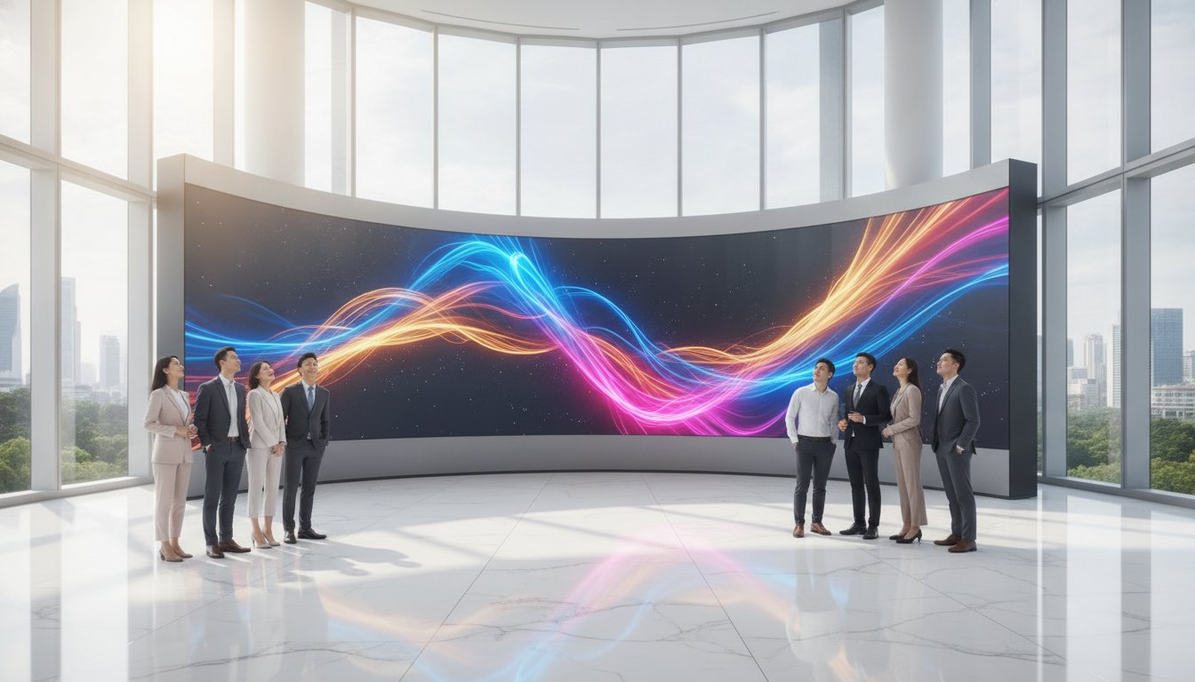 Curved LED Video Wall Guide for Singapore Commercial Spaces — ETA Visual indoor LED guide