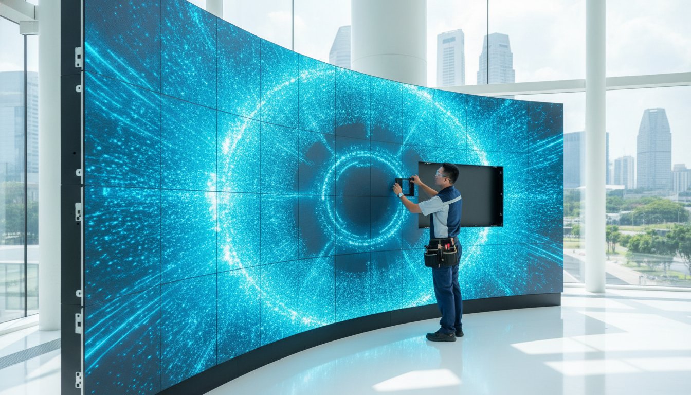 Emergency LED & AV Repair Services in Singapore — ETA Visual indoor LED guide