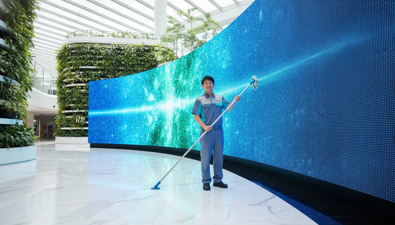 Professional LED Screen Cleaning Guide for Singapore — ETA Visual indoor LED guide