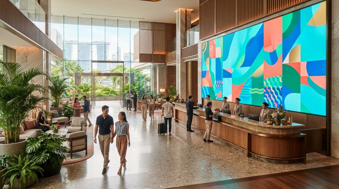 Hotel Lobby Video Wall Design: Ideas, Displays and Planning Considerations — ETA Visual LED & AV guide, Singapore