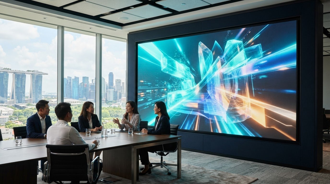 Fine Pitch LED Wall Design and Display Quality for Boardrooms — ETA Visual LED & AV guide, Singapore