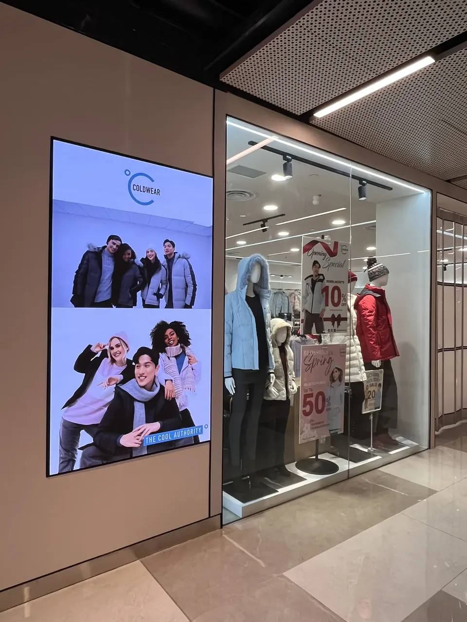 Coldwear Shopfront — Indoor LED LED display by ETA Visual in Singapore