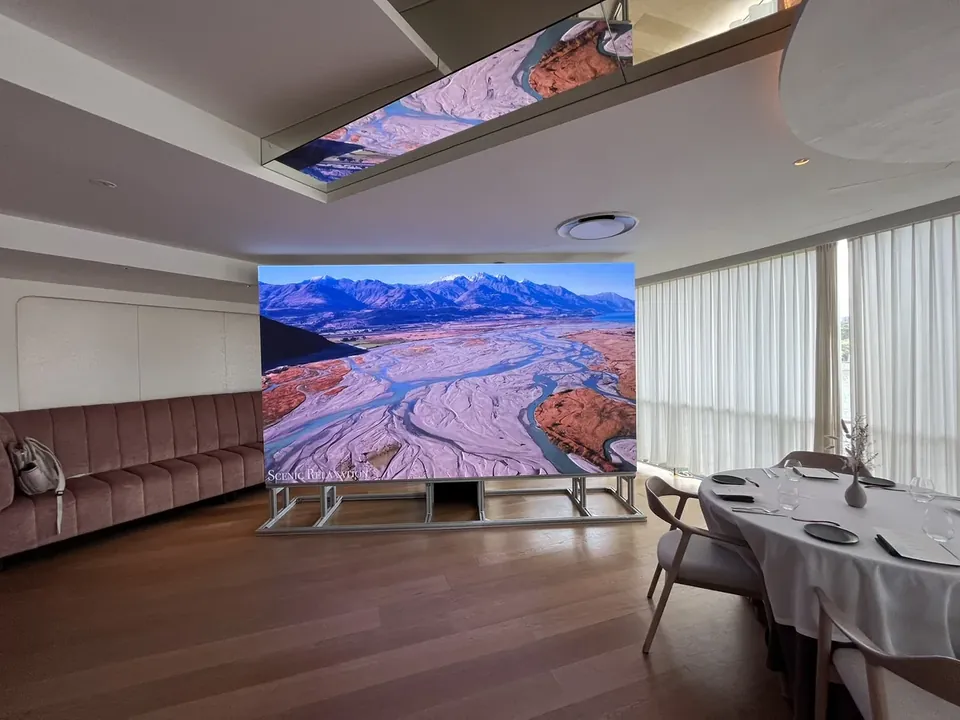 Restaurant LED Backdrop — Indoor LED LED display by ETA Visual in Singapore
