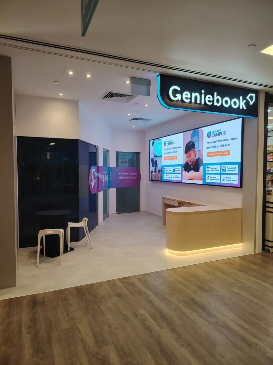 Geniebook — Indoor LED LED display by ETA Visual in United Square, Singapore