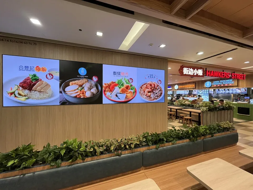 Hawkers' Street — Novena — Indoor LED LED display by ETA Visual in Novena Square 2, Singapore