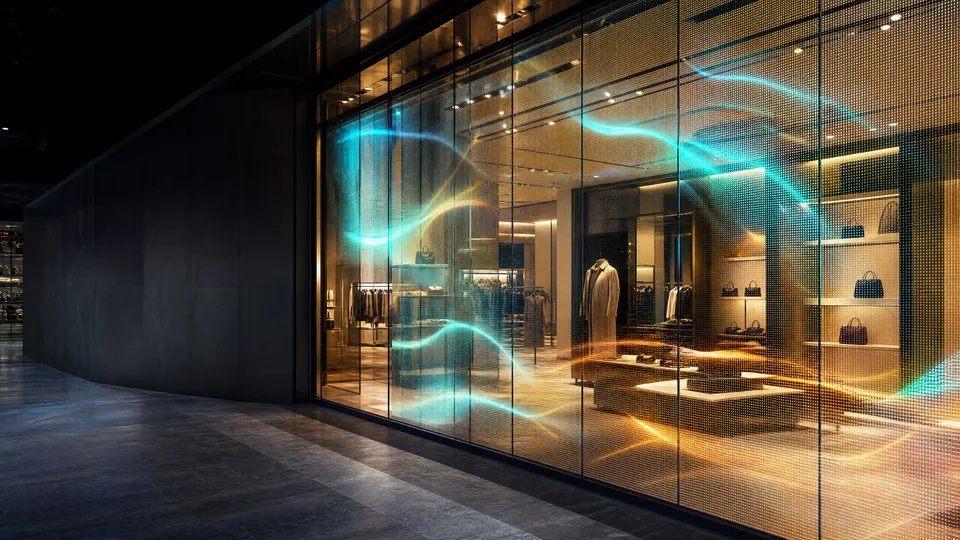 Transparent LED Display project by ETA Visual in Singapore